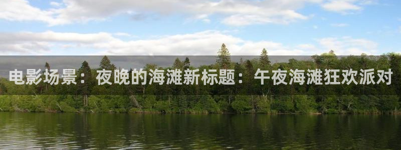 电影场景：夜晚的海滩新标题：午夜海滩狂欢派对