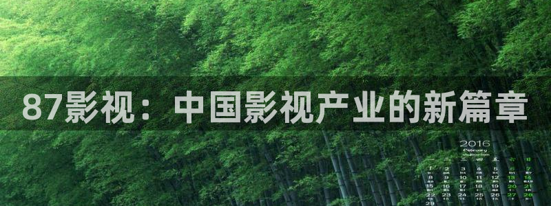 87影视：中国影视产业的新篇章